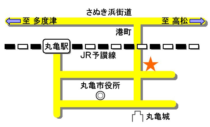 丸亀教室所在地図