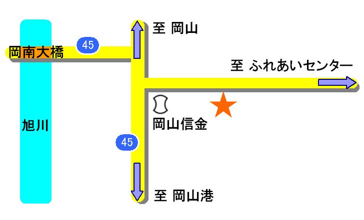 岡山教室所在地図