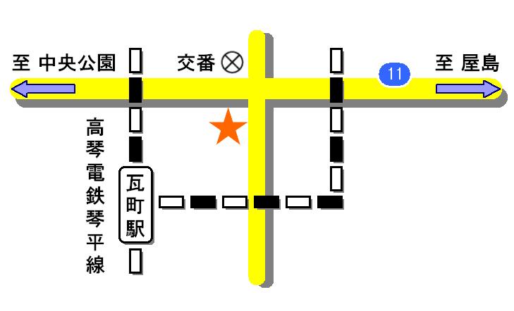 高松教室所在地図